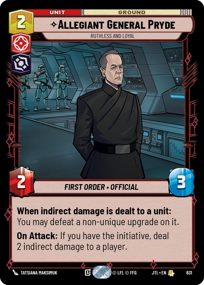 {SW-R}Allegiant General Pryde - Ruthless and Loyal (Foil) (631) [Jump to Lightspeed]