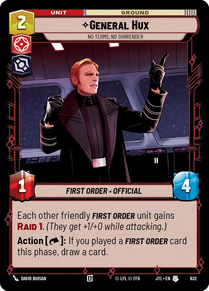 {SW-C}General Hux - No Terms, No Surrender (Foil) (632) [Jump to Lightspeed]
