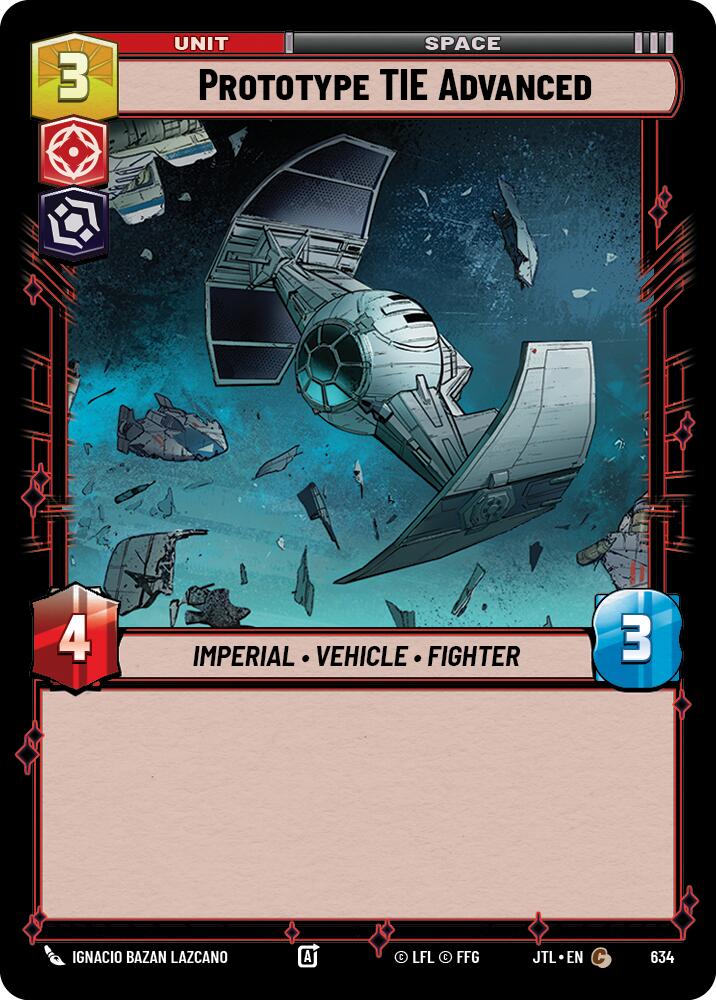 {SW-C}Prototype TIE Advanced (Foil) (634) [Jump to Lightspeed]
