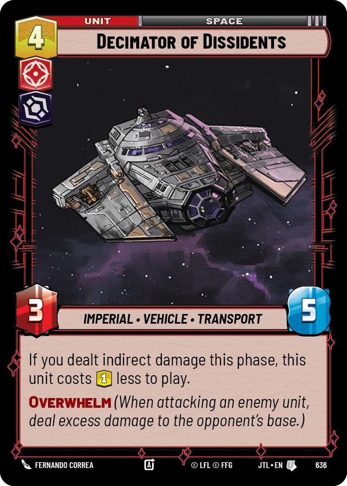 {SW-C}Decimator of Dissidents (Foil) (636) [Jump to Lightspeed]