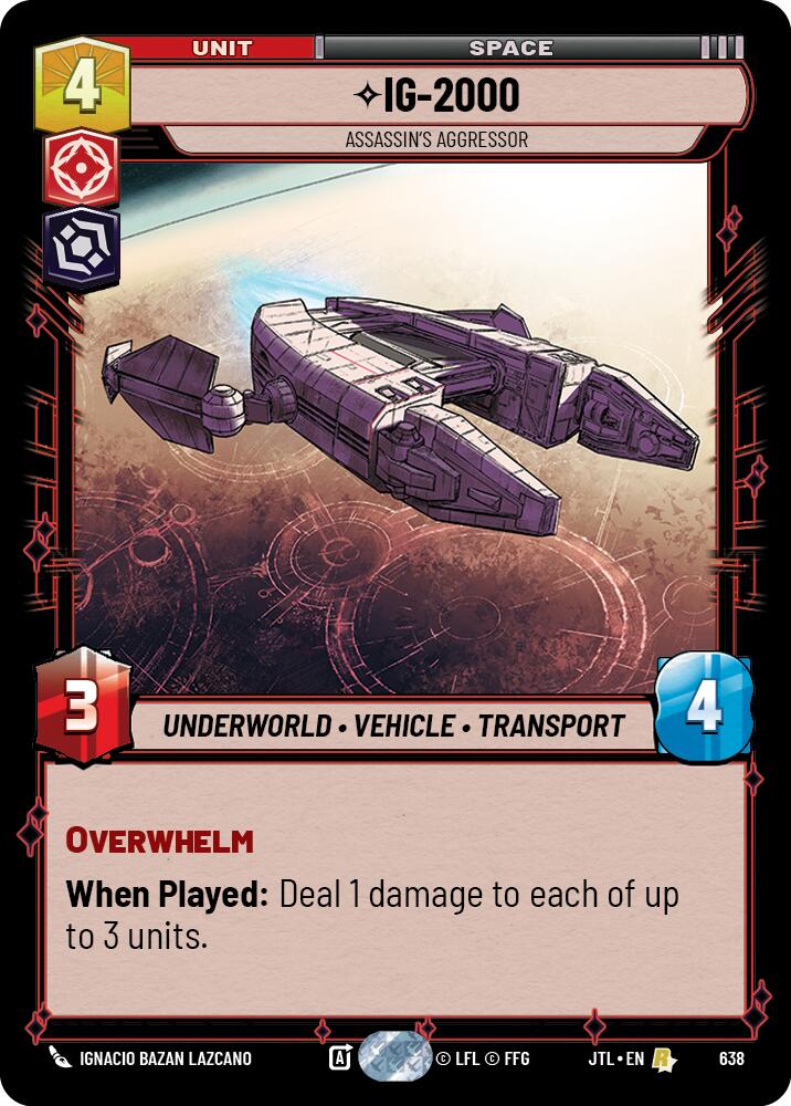{SW-R}IG-2000 - Assassin's Aggressor (Foil) (638) [Jump to Lightspeed]