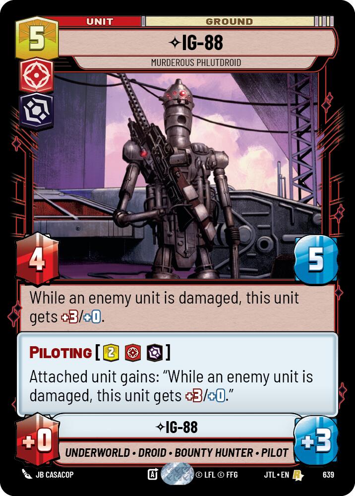 {SW-R}IG-88 - Murderous Phlutdroid (Foil) (639) [Jump to Lightspeed]