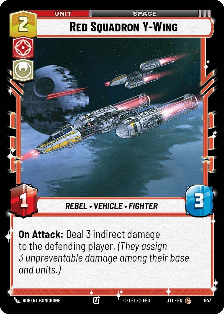 {SW-C}Red Squadron Y-Wing (Foil) (647) [Jump to Lightspeed]