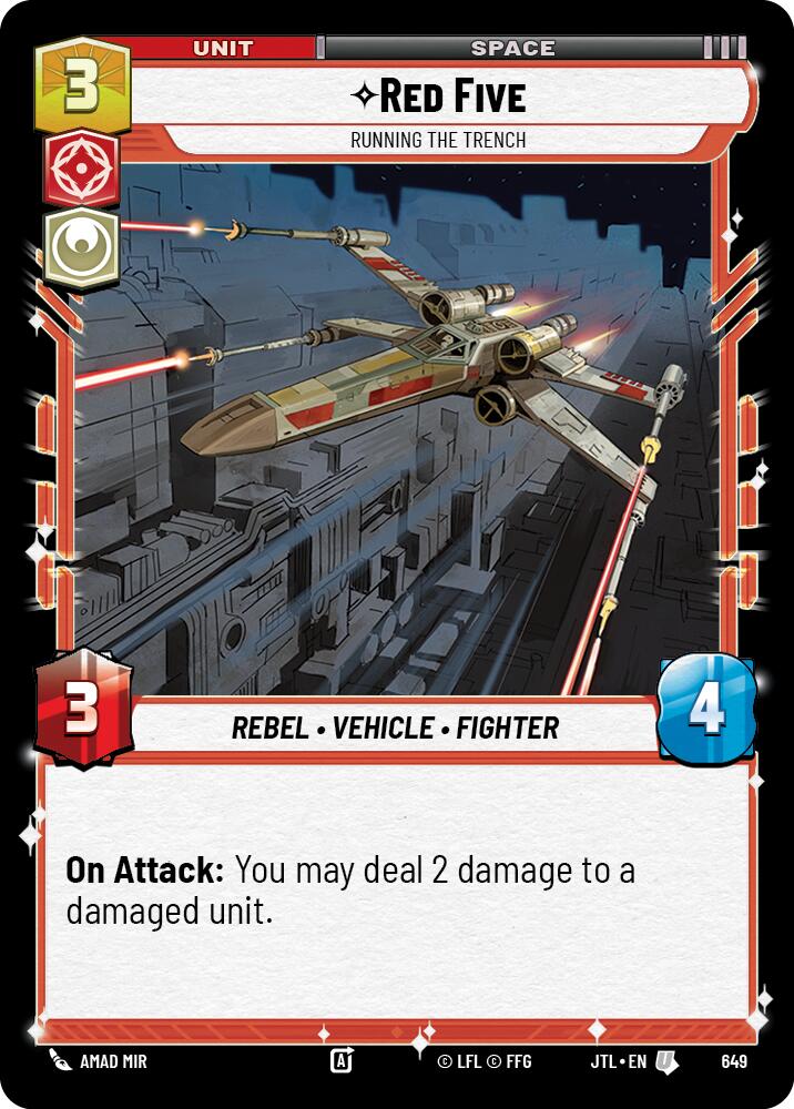 {SW-C}Red Five - Running the Trench (Foil) (649) [Jump to Lightspeed]