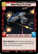 {SW-C}Droid Missile Platform (Foil) (660) [Jump to Lightspeed]