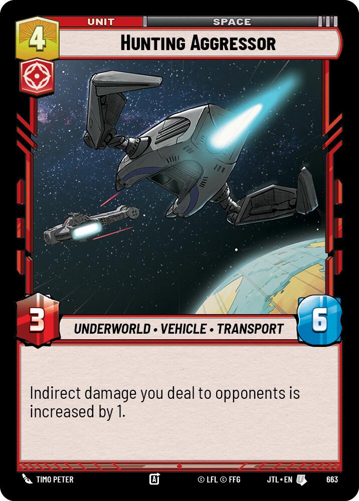 {SW-C}Hunting Aggressor (Foil) (663) [Jump to Lightspeed]