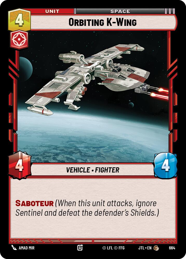 {SW-C}Orbiting K-Wing (Foil) (664) [Jump to Lightspeed]