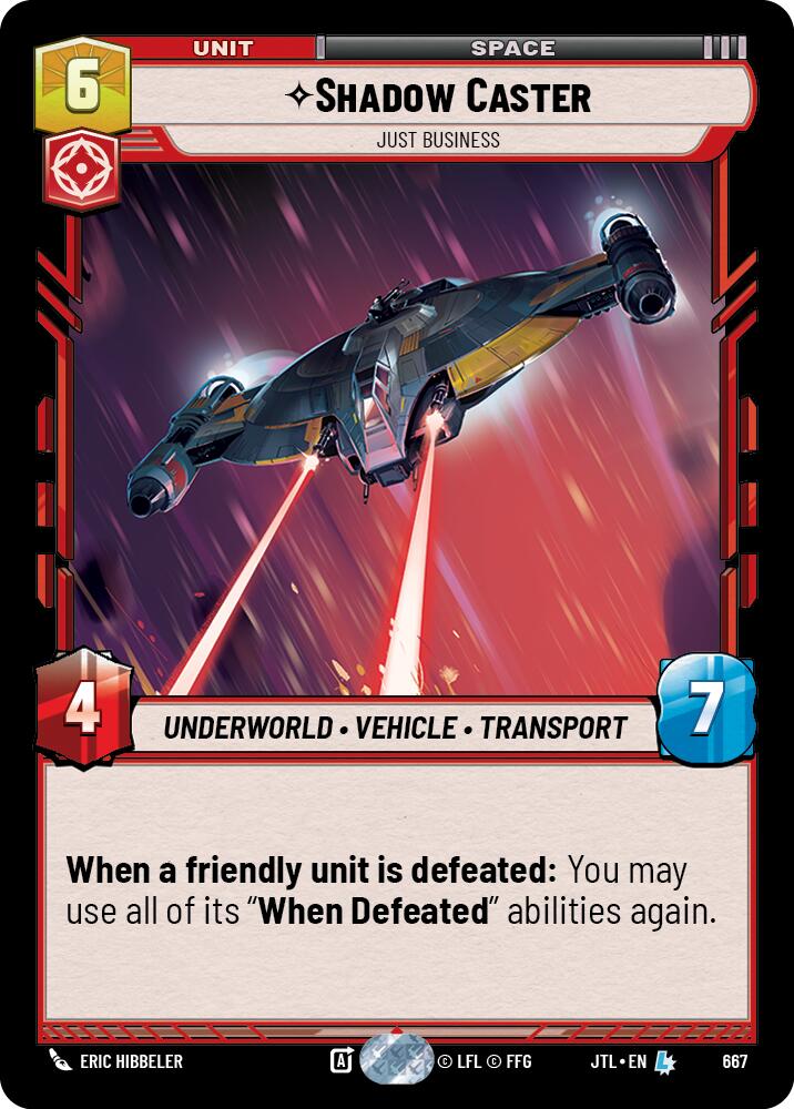 {SW-R}Shadow Caster - Just Business (Foil) (667) [Jump to Lightspeed]