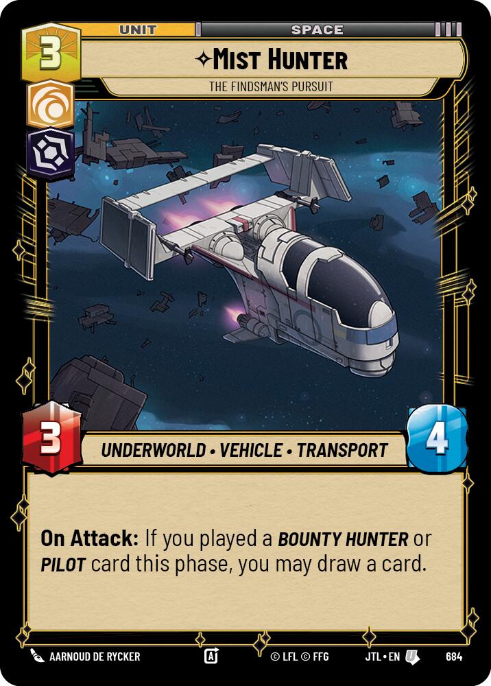 {SW-C}Mist Hunter - The Findsman's Pursuit (Foil) (684) [Jump to Lightspeed]