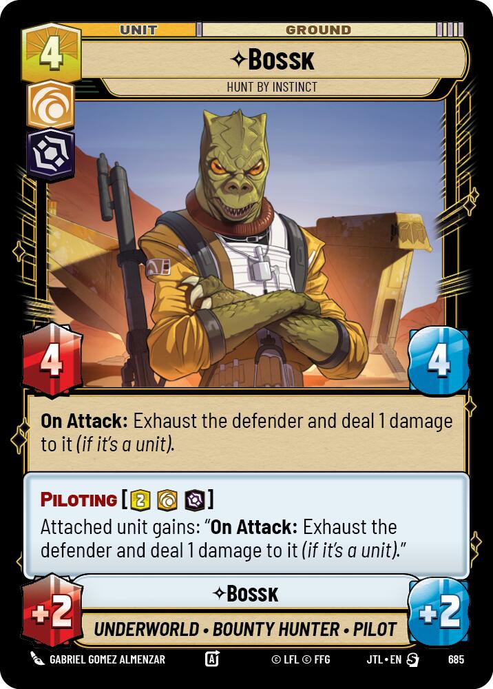 {SW-R}Bossk - Hunt By Instinct (Foil) (685) [Jump to Lightspeed]