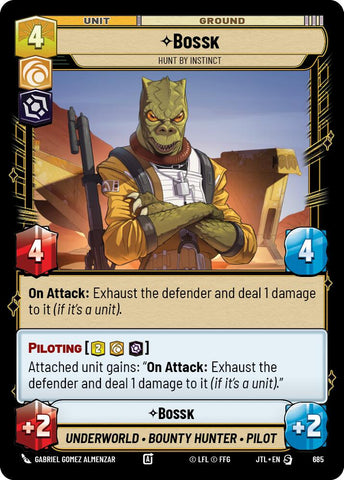 {SW-R}Bossk - Hunt By Instinct (Foil) (685) [Jump to Lightspeed]
