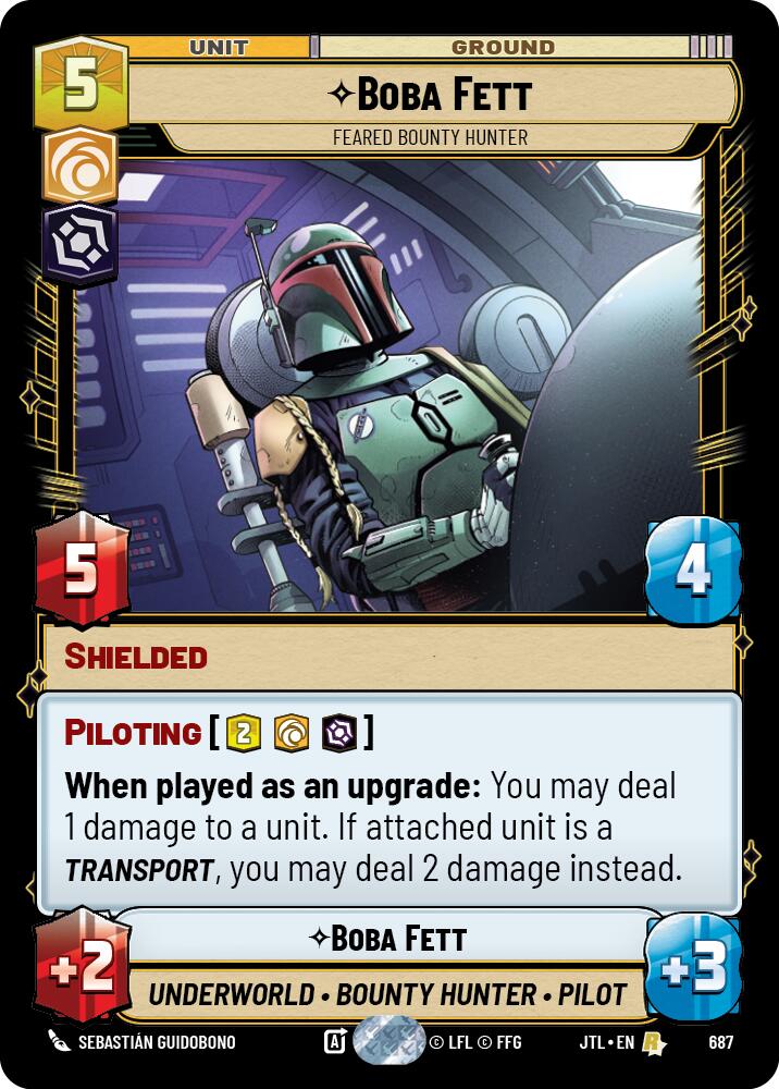 {SW-R}Boba Fett - Feared Bounty Hunter (Foil) (687) [Jump to Lightspeed]