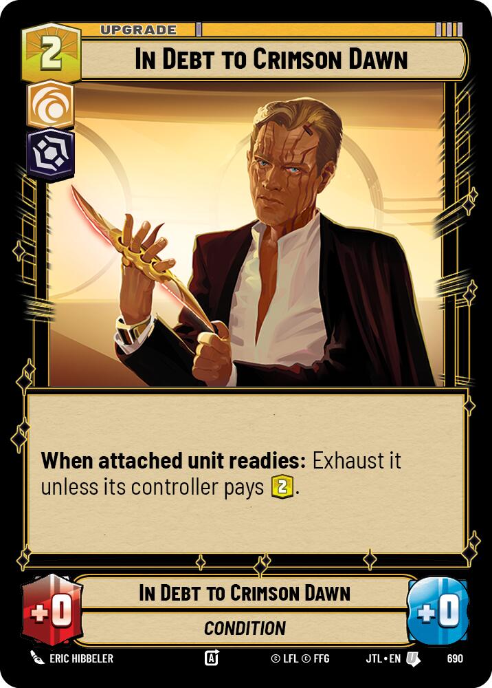 {SW-C}In Debt to Crimson Dawn (Foil) (690) [Jump to Lightspeed]