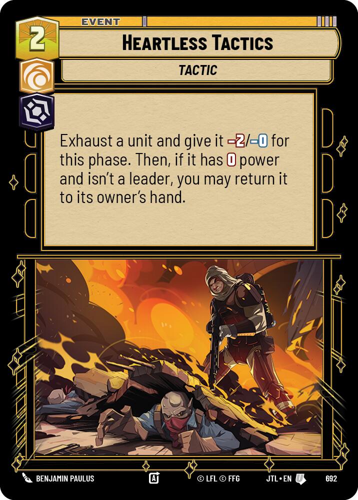 {SW-C}Heartless Tactics (Foil) (692) [Jump to Lightspeed]