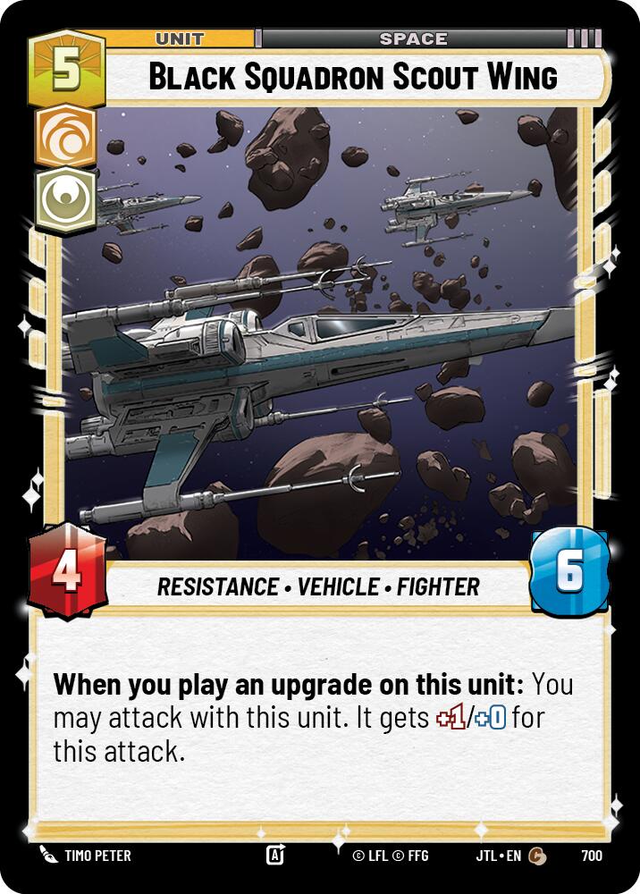 {SW-C}Black Squadron Scout Wing (Foil) (700) [Jump to Lightspeed]