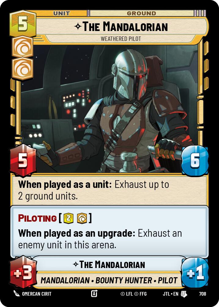 {SW-C}The Mandalorian - Weathered Pilot (Foil) (708) [Jump to Lightspeed]