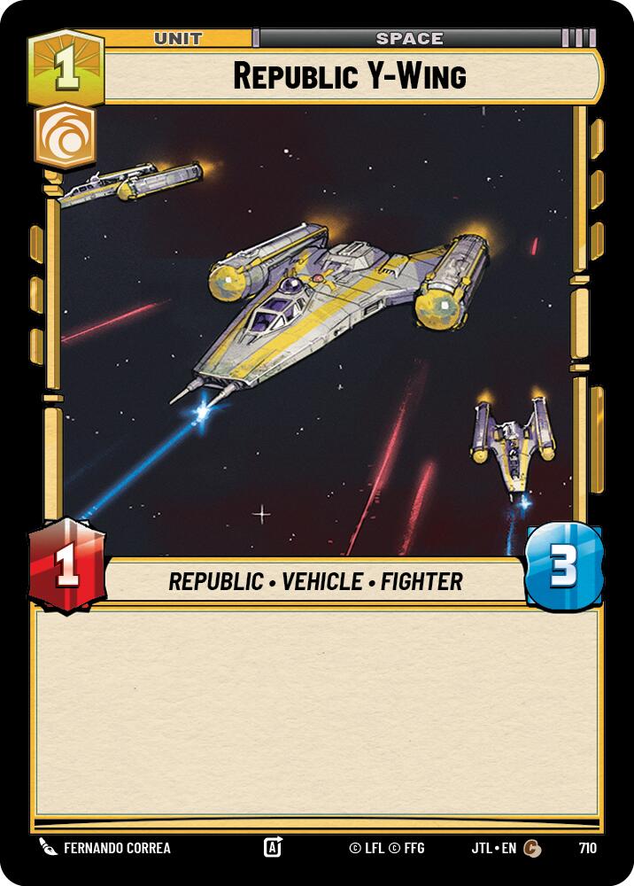 {SW-C}Republic Y-Wing (Foil) (710) [Jump to Lightspeed]