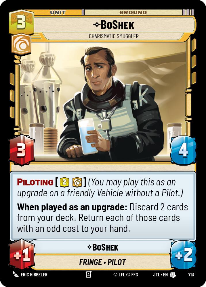 {SW-C}BoShek - Charismatic Smuggler (Foil) (713) [Jump to Lightspeed]
