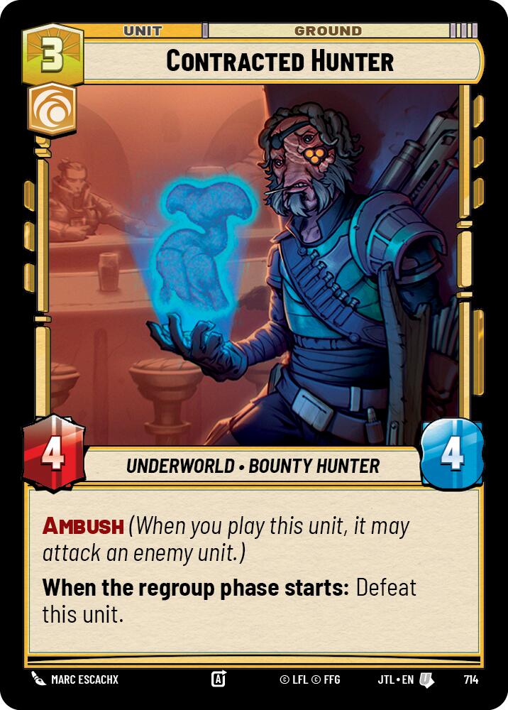 {SW-C}Contracted Hunter (Foil) (714) [Jump to Lightspeed]