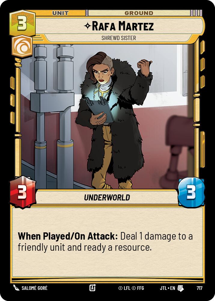 {SW-C}Rafa Martez - Shrewd Sister (Foil) (717) [Jump to Lightspeed]
