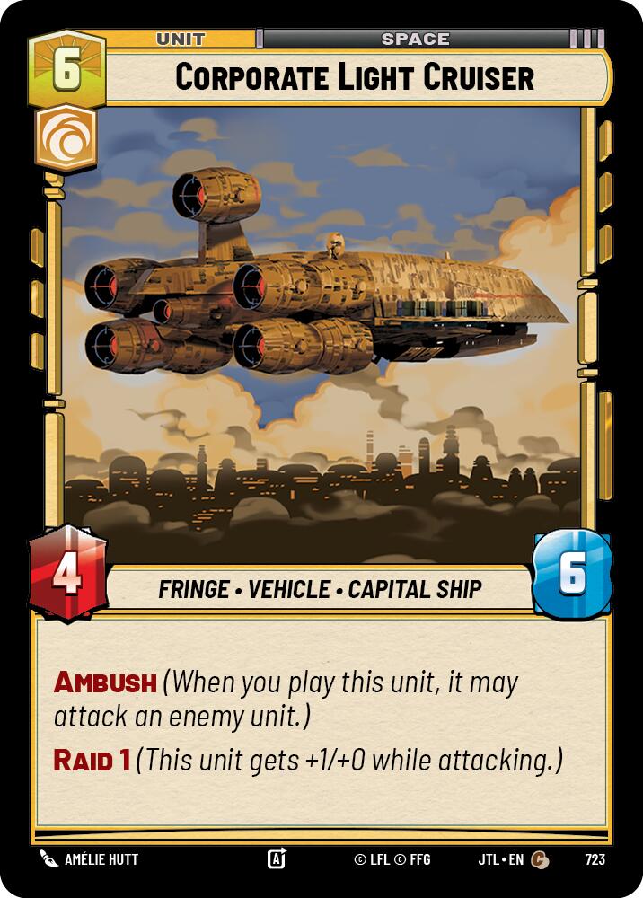 {SW-C}Corporate Light Cruiser (Foil) (723) [Jump to Lightspeed]
