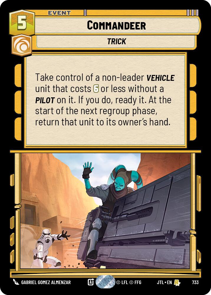 {SW-R}Commandeer (Foil) (733) [Jump to Lightspeed]