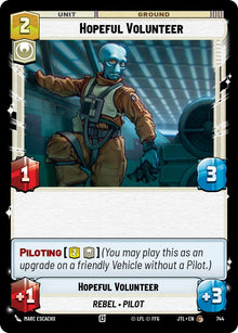 {SW-C}Hopeful Volunteer (Foil) (744) [Jump to Lightspeed]