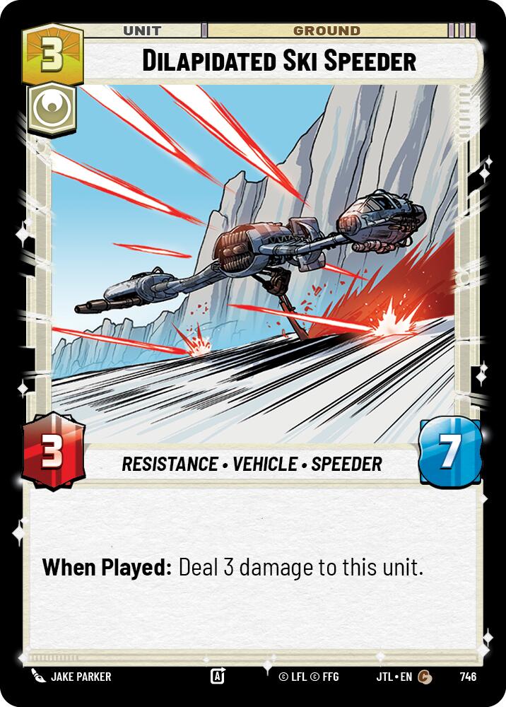 {SW-C}Dilapidated Ski Speeder (Foil) (746) [Jump to Lightspeed]