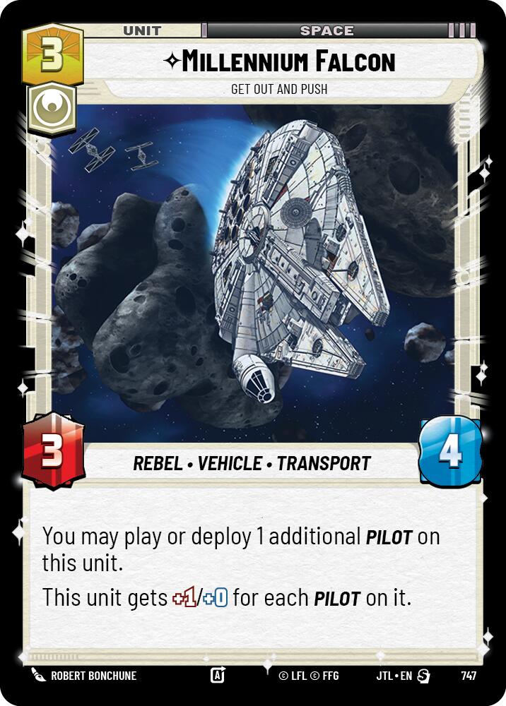 {SW-R}Millennium Falcon - Get Out And Push (Foil) (747) [Jump to Lightspeed]