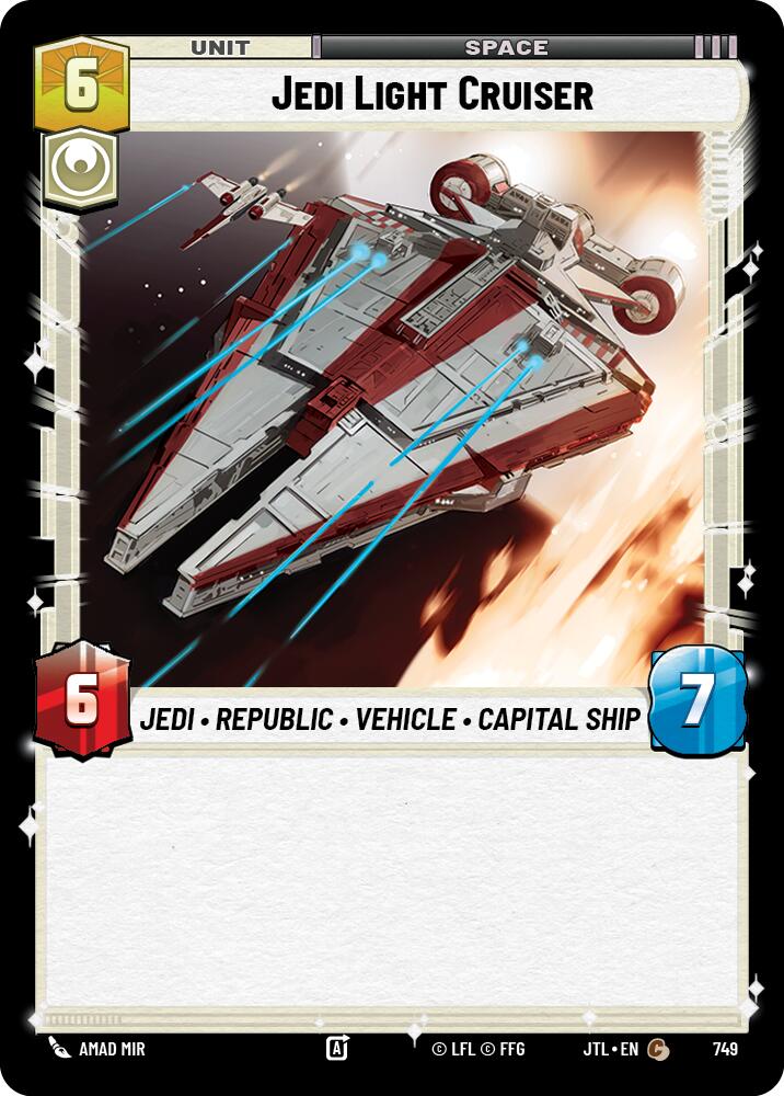 {SW-C}Jedi Light Cruiser (Foil) (749) [Jump to Lightspeed]