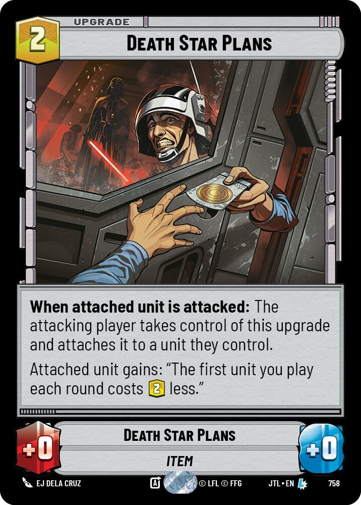 {SW-R}Death Star Plans (Foil) (758) [Jump to Lightspeed]
