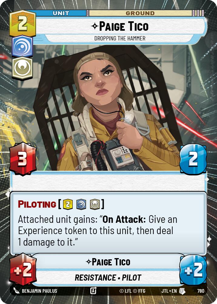 {SW-C}Paige Tico - Dropping the Hammer (Hyperspace Foil) (780) [Jump to Lightspeed]