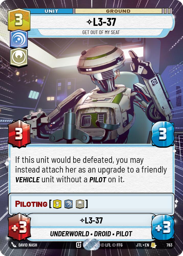 {SW-R}L3-37 - Get Out Of My Seat (Hyperspace Foil) (783) [Jump to Lightspeed]