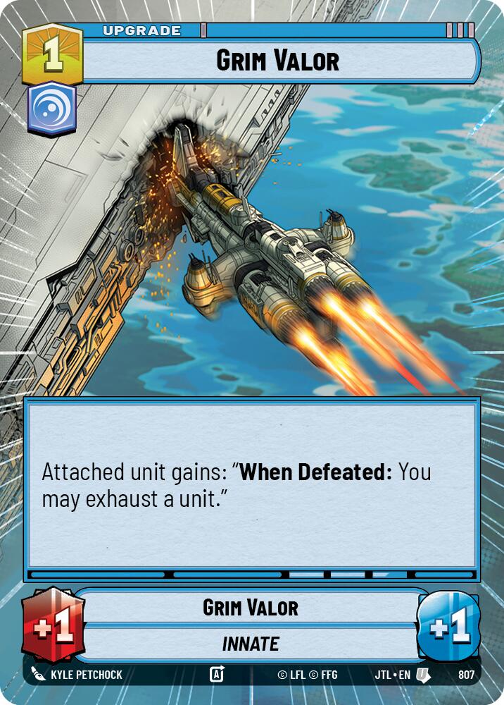 {SW-C}Grim Valor (Hyperspace Foil) (807) [Jump to Lightspeed]