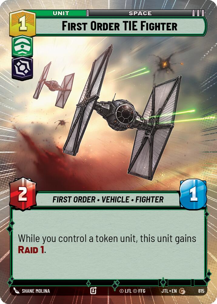 {SW-C}First Order TIE Fighter (Hyperspace Foil) (815) [Jump to Lightspeed]