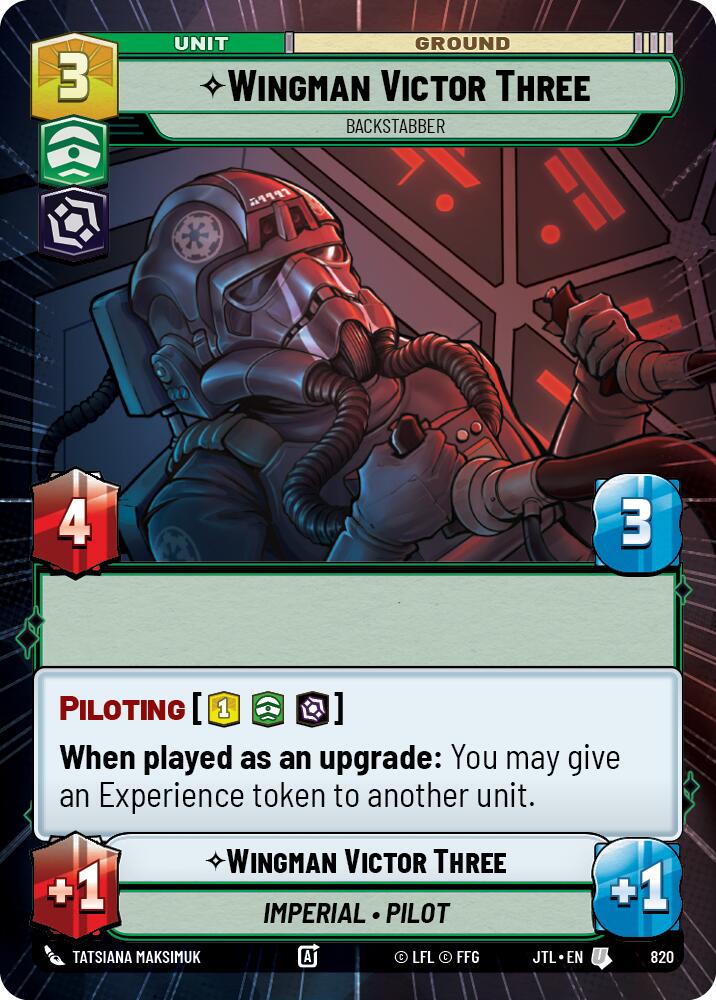 {SW-C}Wingman Victor Three - Backstabber (Hyperspace Foil) (820) [Jump to Lightspeed]