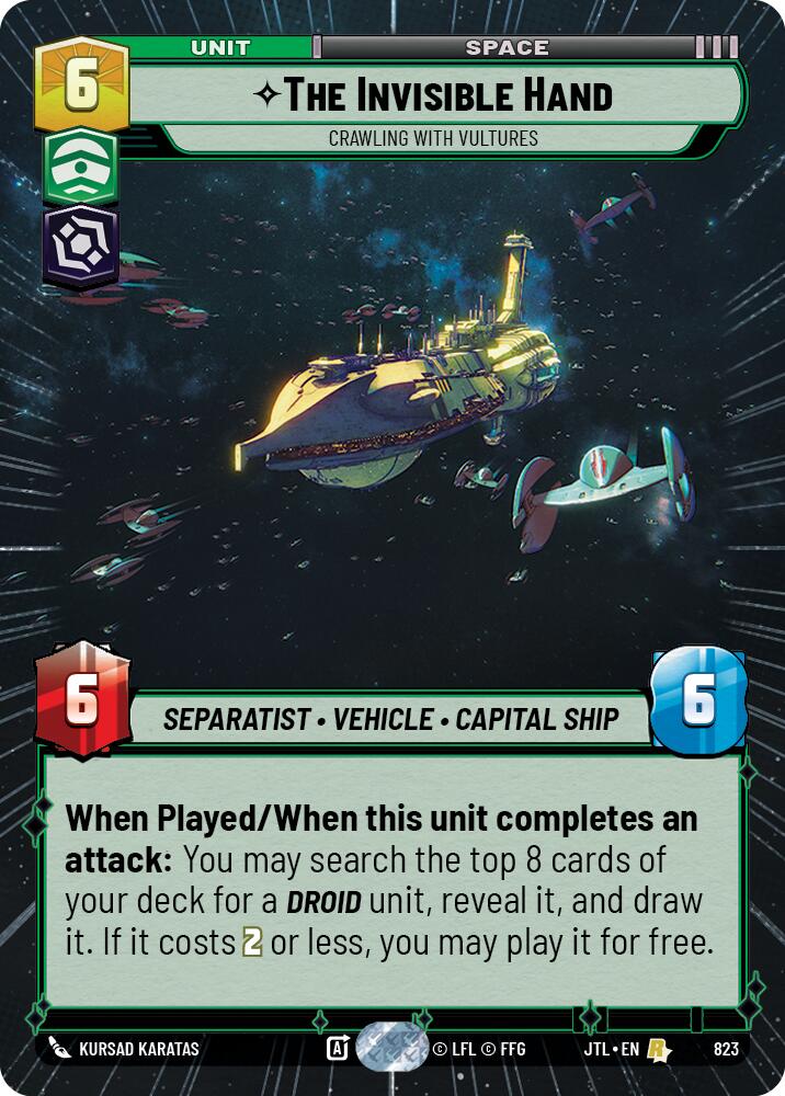 {SW-R}The Invisible Hand - Crawling With Vultures (Hyperspace Foil) (823) [Jump to Lightspeed]