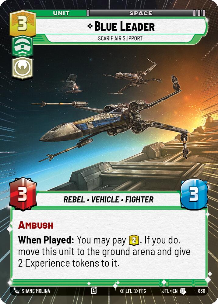 {SW-C}Blue Leader - Scarif Air Support (Hyperspace Foil) (830) [Jump to Lightspeed]