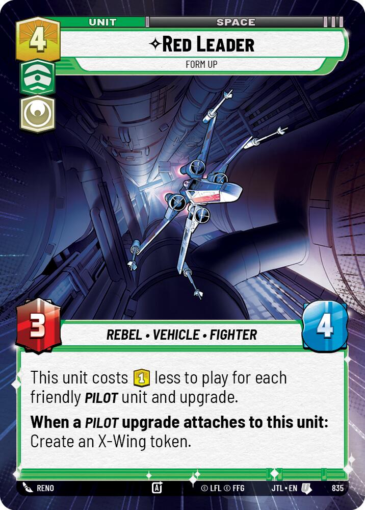 {SW-C}Red Leader - Form Up (Hyperspace Foil) (835) [Jump to Lightspeed]