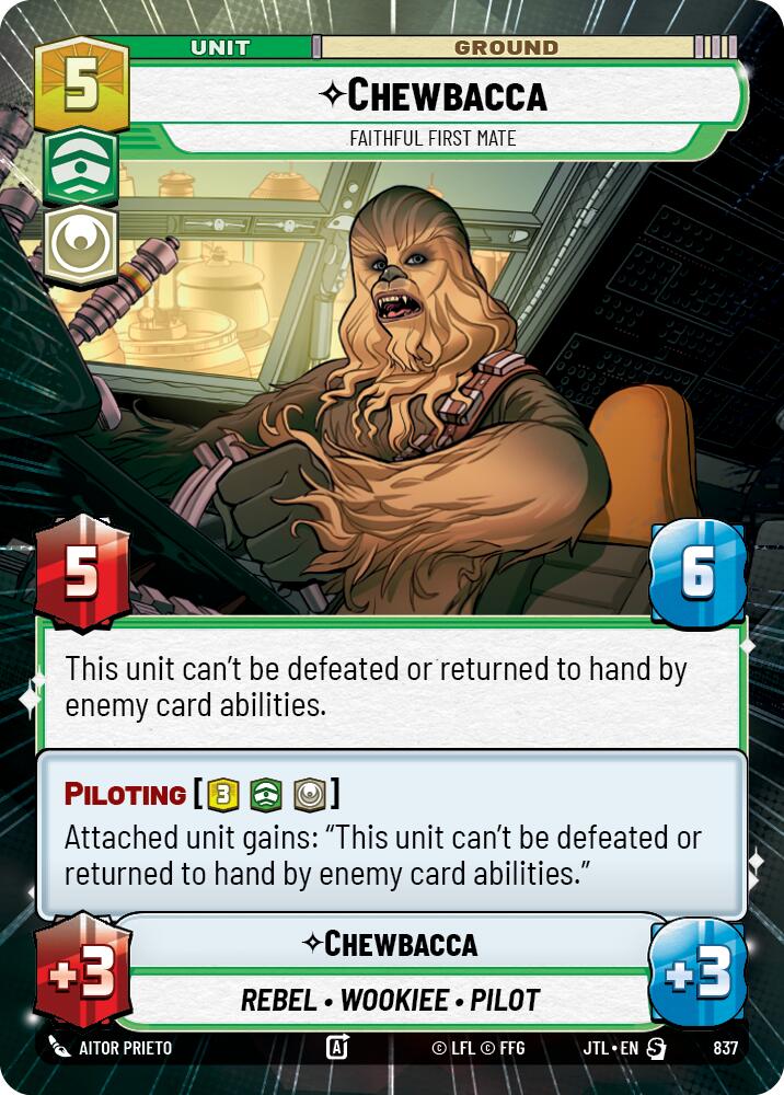 {SW-R}Chewbacca - Faithful First Mate (Hyperspace Foil) (837) [Jump to Lightspeed]
