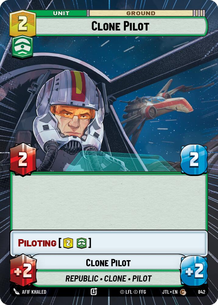 {SW-C}Clone Pilot (Hyperspace Foil) (842) [Jump to Lightspeed]