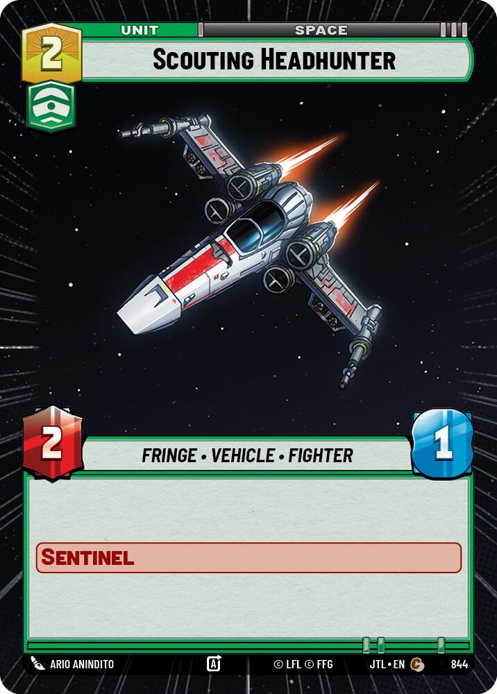 {SW-C}Scouting Headhunter (Hyperspace Foil) (844) [Jump to Lightspeed]