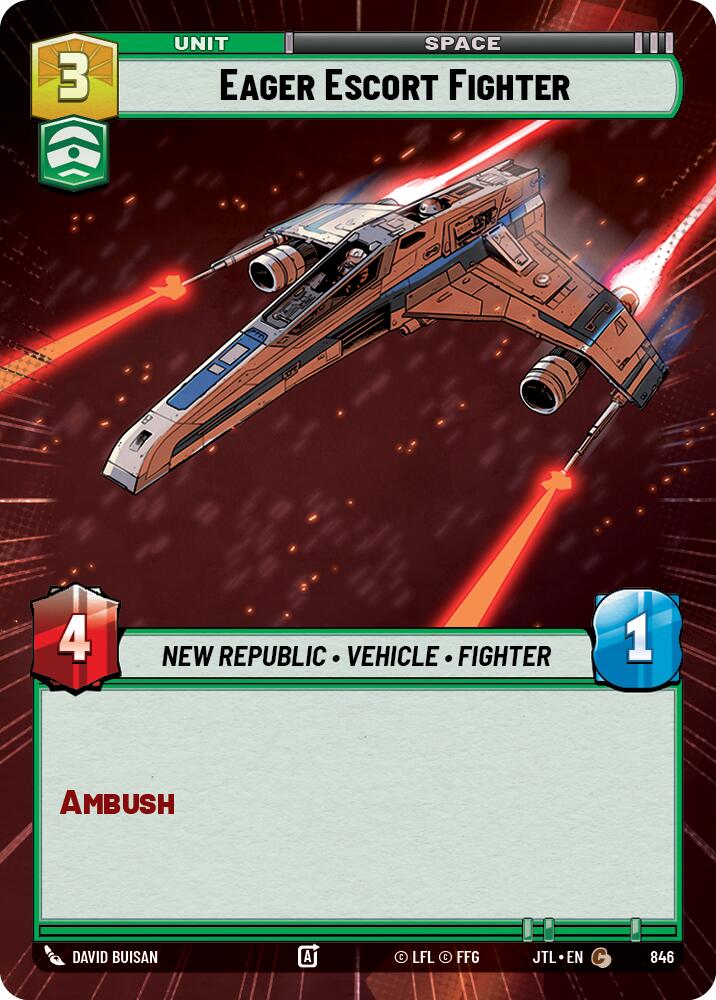 {SW-C}Eager Escort Fighter (Hyperspace Foil) (846) [Jump to Lightspeed]