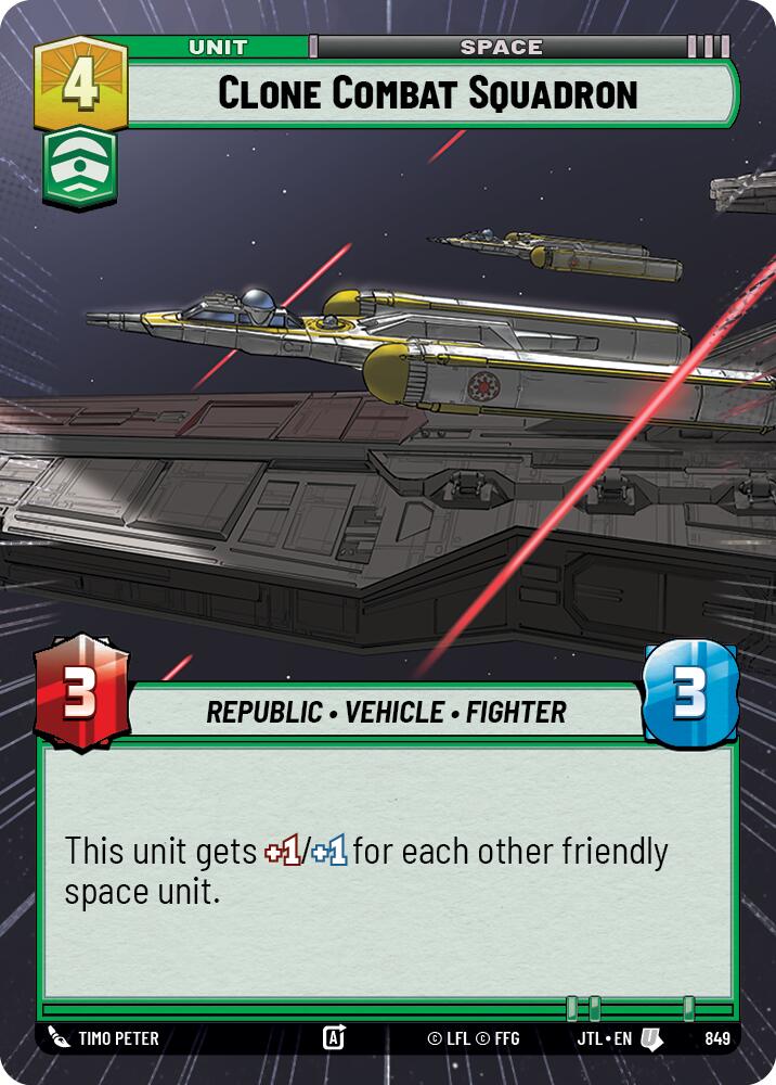 {SW-C}Clone Combat Squadron (Hyperspace Foil) (849) [Jump to Lightspeed]