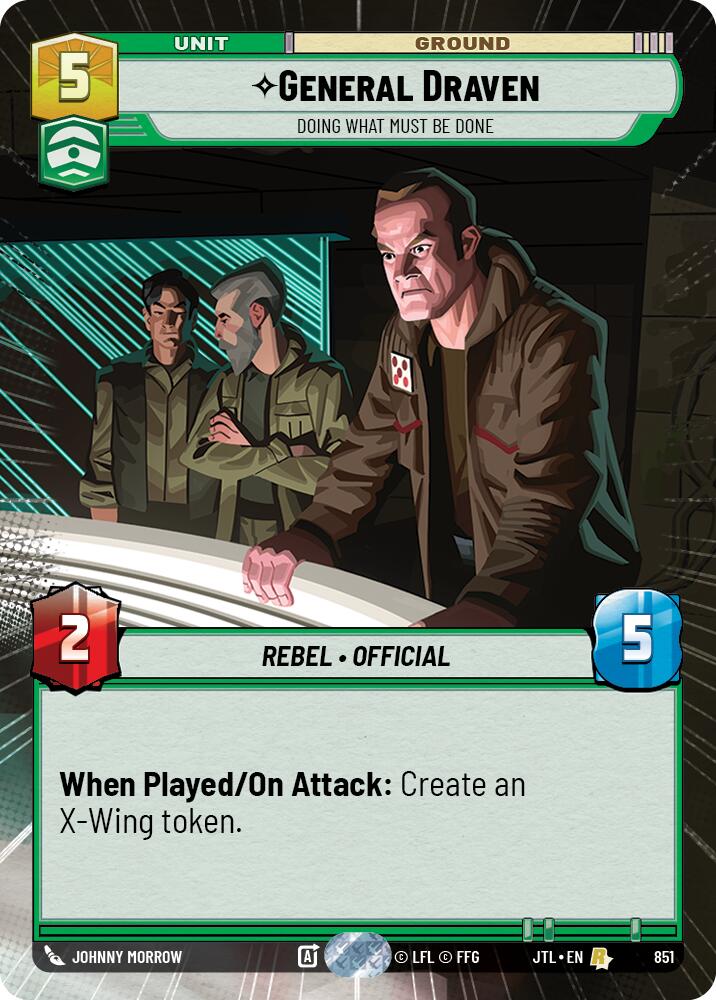 {SW-R}General Draven - Doing What Must Be Done (Hyperspace Foil) (851) [Jump to Lightspeed]