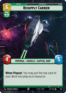 {SW-C}Resupply Carrier (Hyperspace Foil) (853) [Jump to Lightspeed]