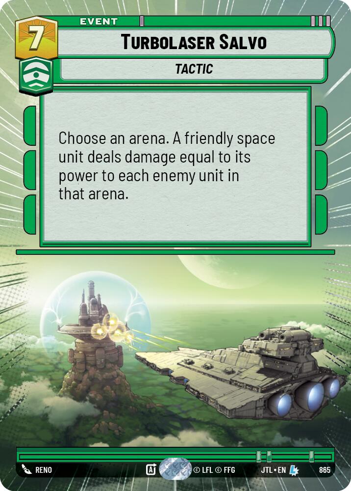 {SW-R}Turbolaser Salvo (Hyperspace Foil) (865) [Jump to Lightspeed]
