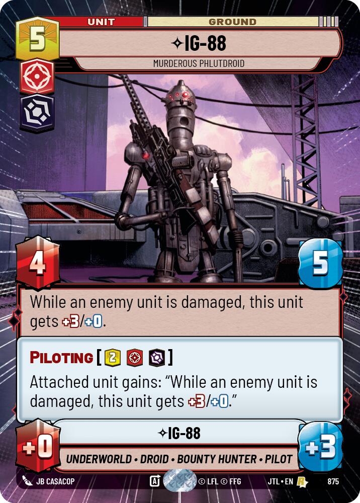 {SW-R}IG-88 - Murderous Phlutdroid (Hyperspace Foil) (875) [Jump to Lightspeed]