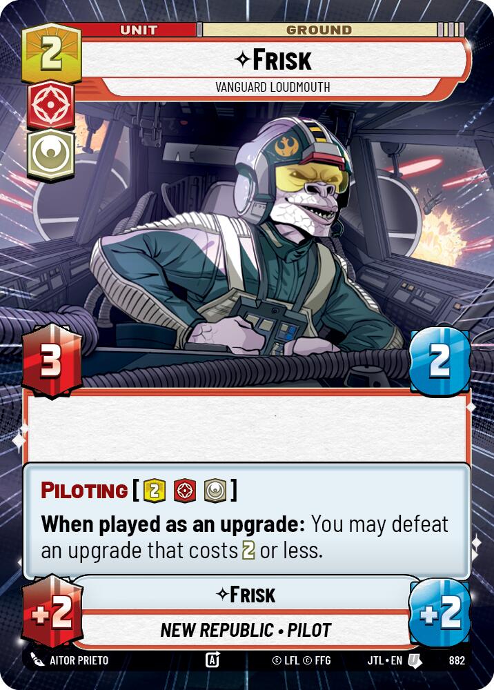 {SW-C}Frisk - Vanguard Loudmouth (Hyperspace Foil) (882) [Jump to Lightspeed]