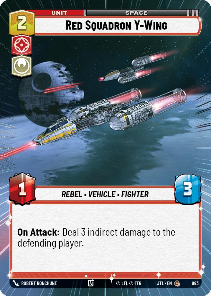 {SW-C}Red Squadron Y-Wing (Hyperspace Foil) (883) [Jump to Lightspeed]